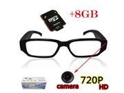 HD 720P Spy Camera Glasses Hidden Eyewear DVR Video Recorder Cam Camcorder 8gb