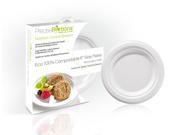 Eco 100% Compostable 6 in. Side Plates Set of 25 for Diabetes Weight Management
