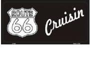 Route 66 Cruisin Aluminum License Plate SB LP095