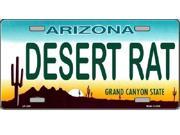 AZ Arizona DESERT RAT State Background Aluminum License Plate SB LP1097