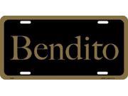 Bendito Spanish Blessed Aluminum License Plate SB LP1116