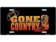 Gone Country Aluminum License Plate SB LP1141