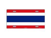 Thailand Flag Aluminum License Plate SB LP1420