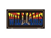 Williams Arizona Flag Aluminum License Plate SB LP1474