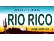 AZ Arizona Rio Rico State Background Aluminum License Plate SB LP1523