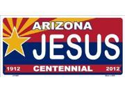 Arizona Centennial JESUS Aluminum License Plate SB LP1807