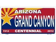 Arizona Centennial GRAND CANYON Aluminum License Plate SB LP1808