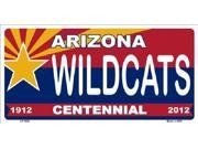 Arizona Centennial WILDCATS Aluminum License Plate SB LP1826