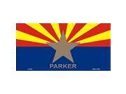 Parker Star Arizona State Flag Aluminum License Plate SB LP1830