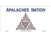 Apalachee Nation Flag Aluminum License Plate SB LP1866