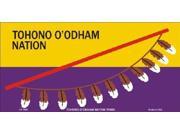 Tohono O odham Flag Aluminum License Plate SB LP1881