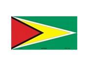 Guyana Flag Aluminum License Plate SB LP3948