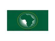 African Union Flag Aluminum License Plate SB LP3951