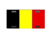 Belgium Flag Aluminum License Plate SB LP3971