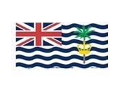 British Indian Ocean Flag Aluminum License Plate SB LP3978