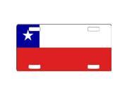 Chile Flag Aluminum License Plate SB LP3991