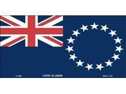 Cook Island Flag Aluminum License Plate SB LP3999