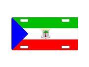 Equatorial Guinea Flag Aluminum License Plate - SB-LP4007 Equatorial Guinea Flag Aluminum License Plate - SB-LP4007