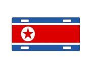 North Korea Flag Aluminum License Plate SB LP4042
