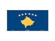 Kosovo Flag Aluminum License Plate SB LP4043