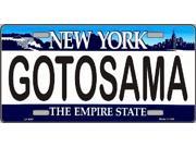 GOTOSAMA New York State Background Aluminum License Plate SB LP4067