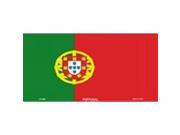 Portugal Flag Aluminum License Plate SB LP4069