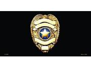 Police Badge Aluminum License Plate SB LP2324