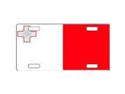 Malta Flag Aluminum License Plate SB LP4093