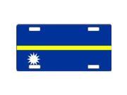 Nauru Flag Aluminum License Plate SB LP4106