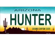 HUNTER Arizona State Background Aluminum License Plate SB LP2558