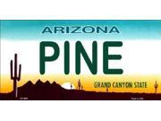 PINE Arizona State Background Aluminum License Plate SB LP2560