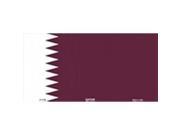 Qatar Flag Aluminum License Plate SB LP4128