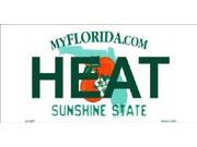 HEAT Florida State Background Aluminum License Plate SB LP2577