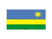 Rwanda Flag Aluminum License Plate SB LP4131