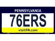 76ERS Pennsylvania State Background Aluminum License Plate SB LP2585