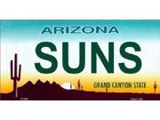 SUNS Arizona State Background Aluminum License Plate SB LP2586