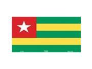 Togo Flag Aluminum License Plate SB LP4160