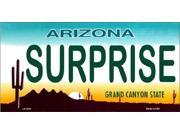 SURPRISE Arizona State Background Aluminum License Plate SB LP2781