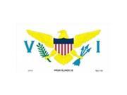 Virgin Islands US Flag Aluminum License Plate SB LP4176