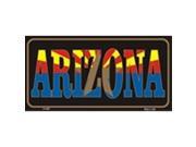 Arizona Flag Aluminum License Plate SB LP4207