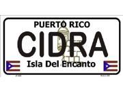 CIDRA Puerto Rico Novelty State Background Aluminum License Plate SB LP2830