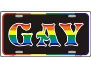 GAY PRIDE Rainbow Aluminum License Plate SB LP4743