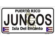 JUNCOS Puerto Rico State Background Aluminum License Plate SB LP2849