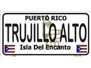 TRUJILLA ALTO Puerto Rico State Background Aluminum License Plate SB LP2880