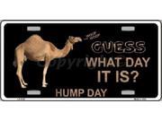 Guess What Day It Is? HUMP DAY!! Camel Humor License Plate SB LP5141