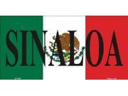 SINALOA MEXICO Background Aluminum License Plate SB LP3433