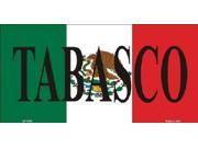 TABASCO MEXICO Background Aluminum License Plate SB LP3435