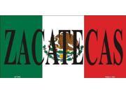 ZACATECAS MEXICO Background Aluminum License Plate SB LP3443