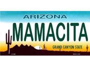 MAMACITA Arizona State Background Aluminum License Plate SB LP3553