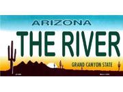 THE RIVER Arizona State Background Aluminum License Plate SB LP3563
